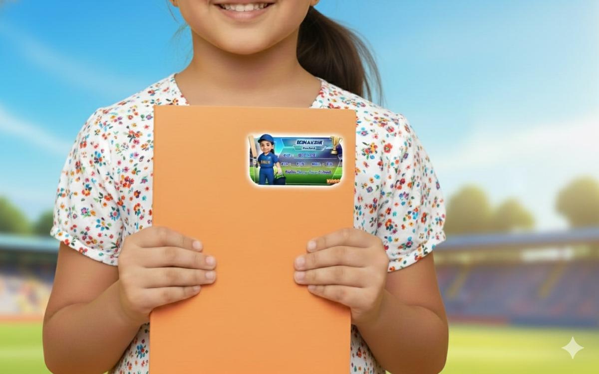 Personalized  Name Stickers for Kids | Custom Notebook & Book Label Stickers with Photo & Name | Glossy Vinyl, Waterproof & Non-Tearable | School Labels for Kids