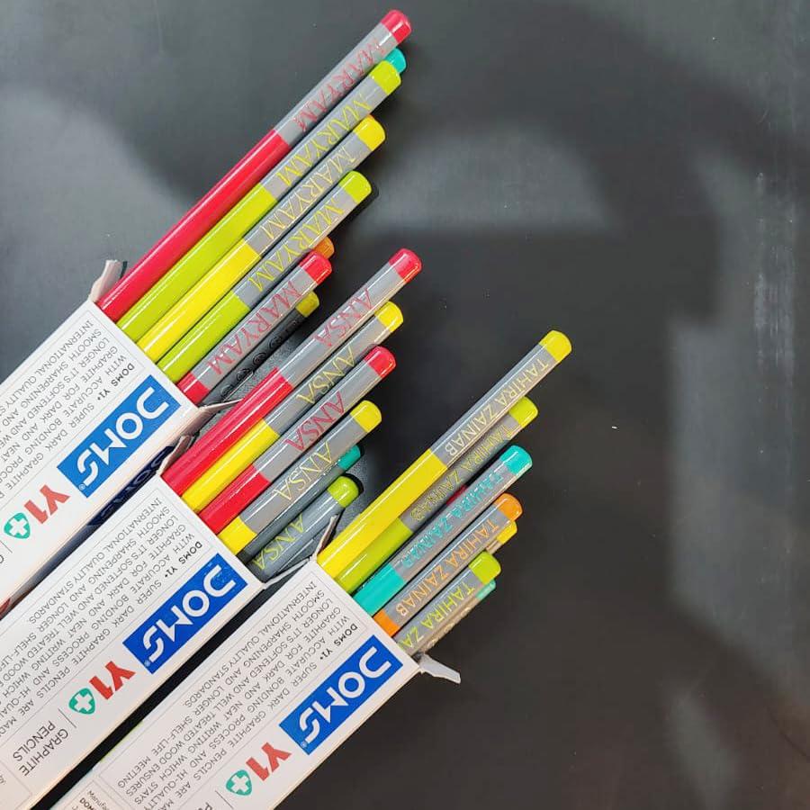 Personalized Name Pencils Set of 10 for Kids