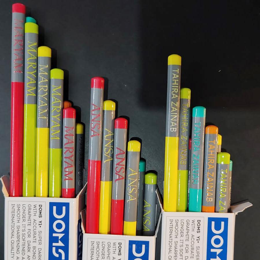 Personalized Name Pencils Set of 10 for Kids
