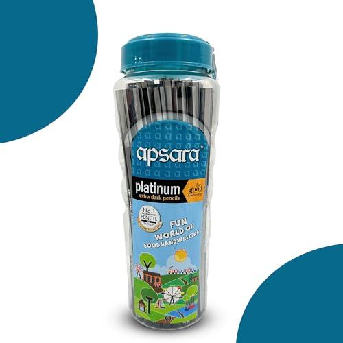 Apsara Platinum Pencil Jar Pack of 50 – Smooth Writing School Pencils