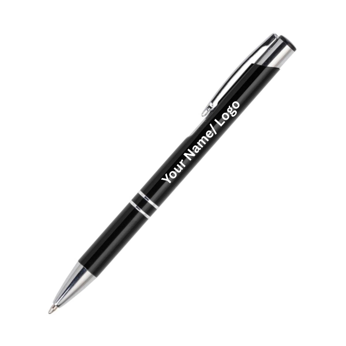 Personalized Metal Pen – Custom Name & Logo Printing (Set of 5 Pens)