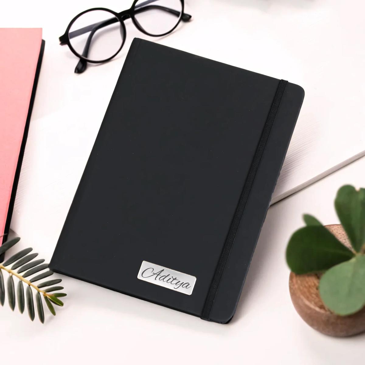 Personalized A5 Notebook - Black (Set of 5 Books), photo 7 of 9