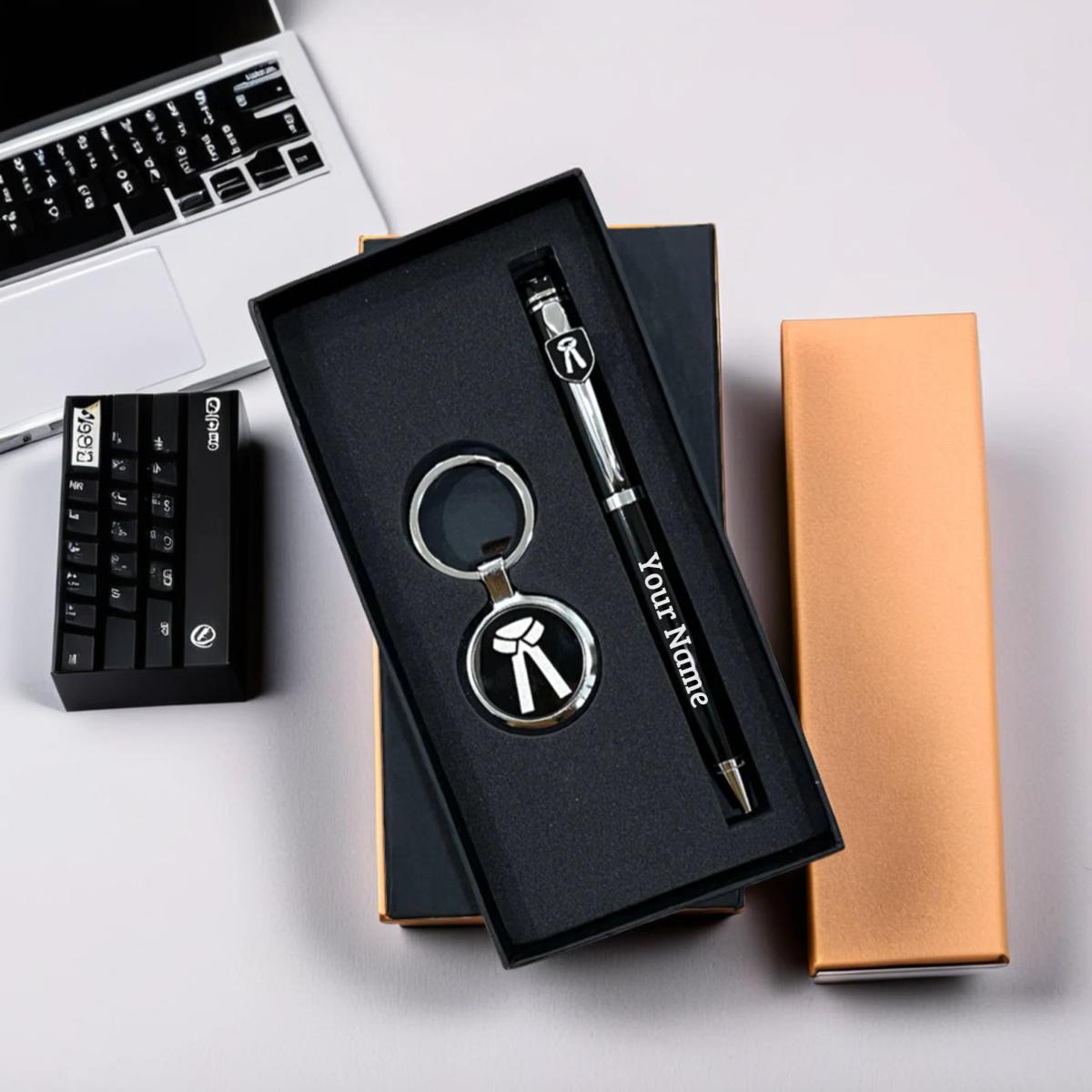 Advocate Personalized Pen And Keychain Set