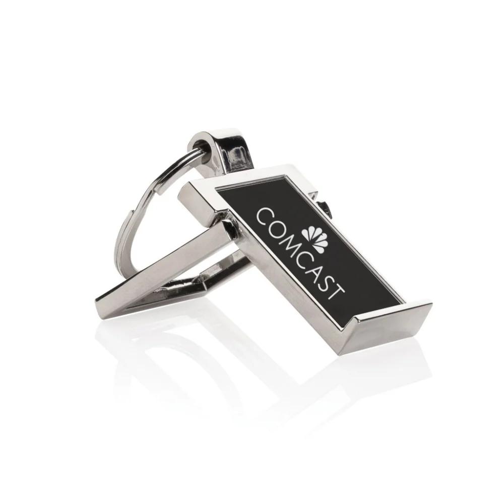 2-in-1 Metal Keychain + Mobile Stand – Sleek & Handy (Set of 5)