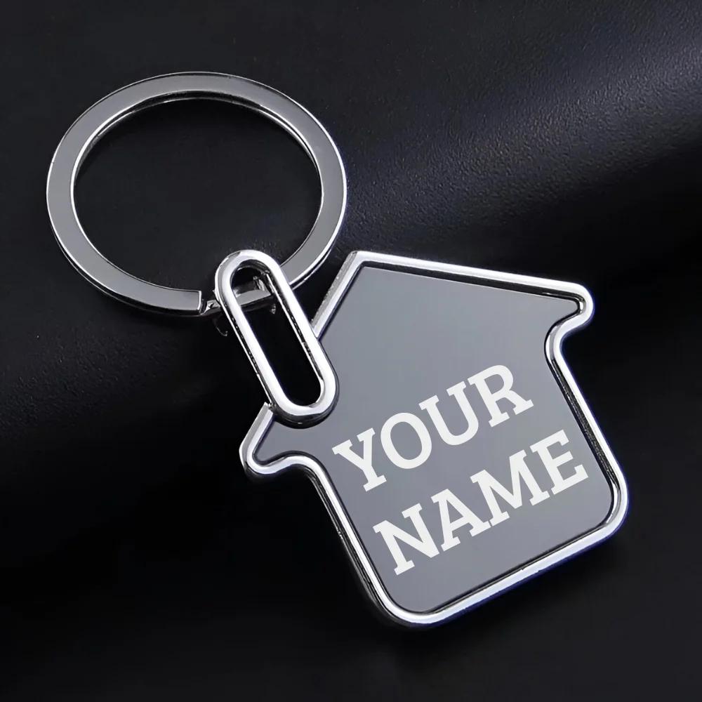 Personalized House Shape Keychain (Set of 5)
