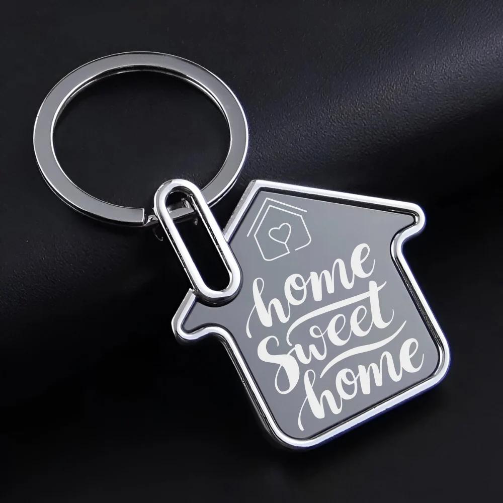 Personalized House Shape Keychain (Set of 5)