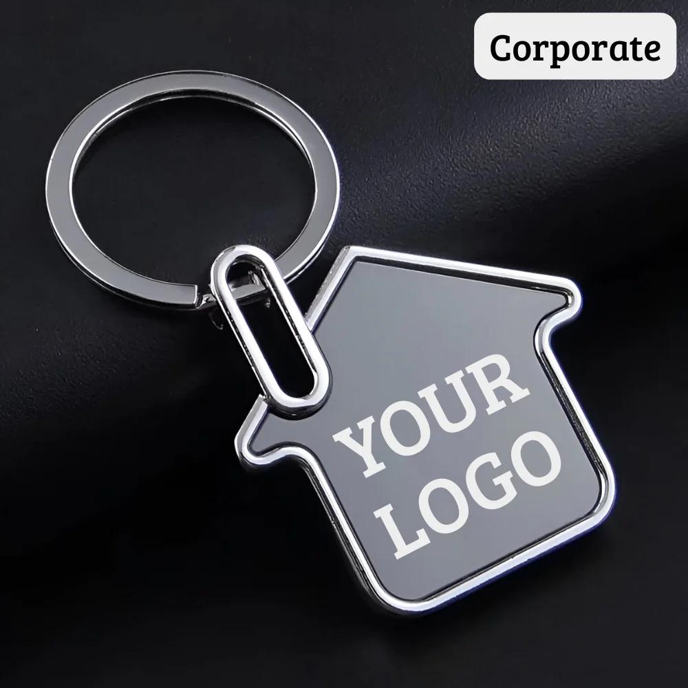 Personalized House Shape Keychain (Set of 5)