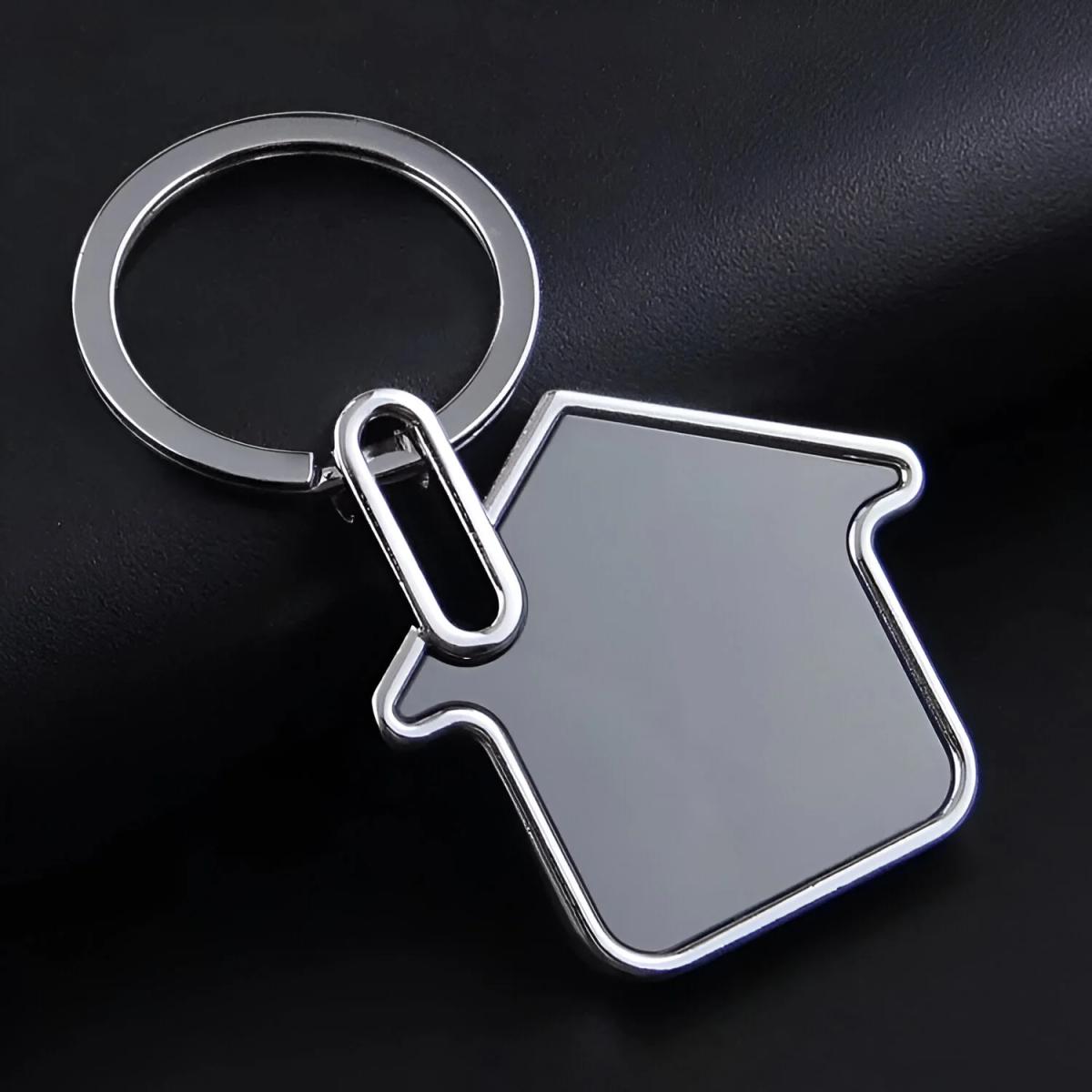Personalized House Shape Keychain (Set of 5)