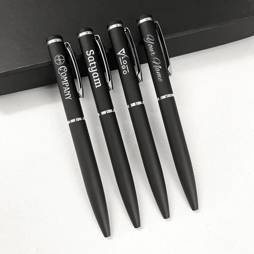 Matte Pen | Customised Pen for Corporate Gifting | Engrave Name (Set of 4 pens)