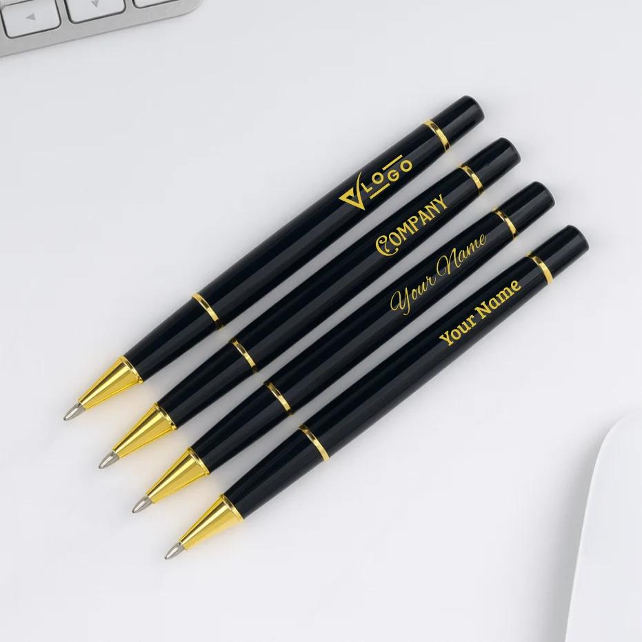 Black Series Luxury Pen | Personalised Engraved Metal Pen for Gifting (Set of 5 Pens)