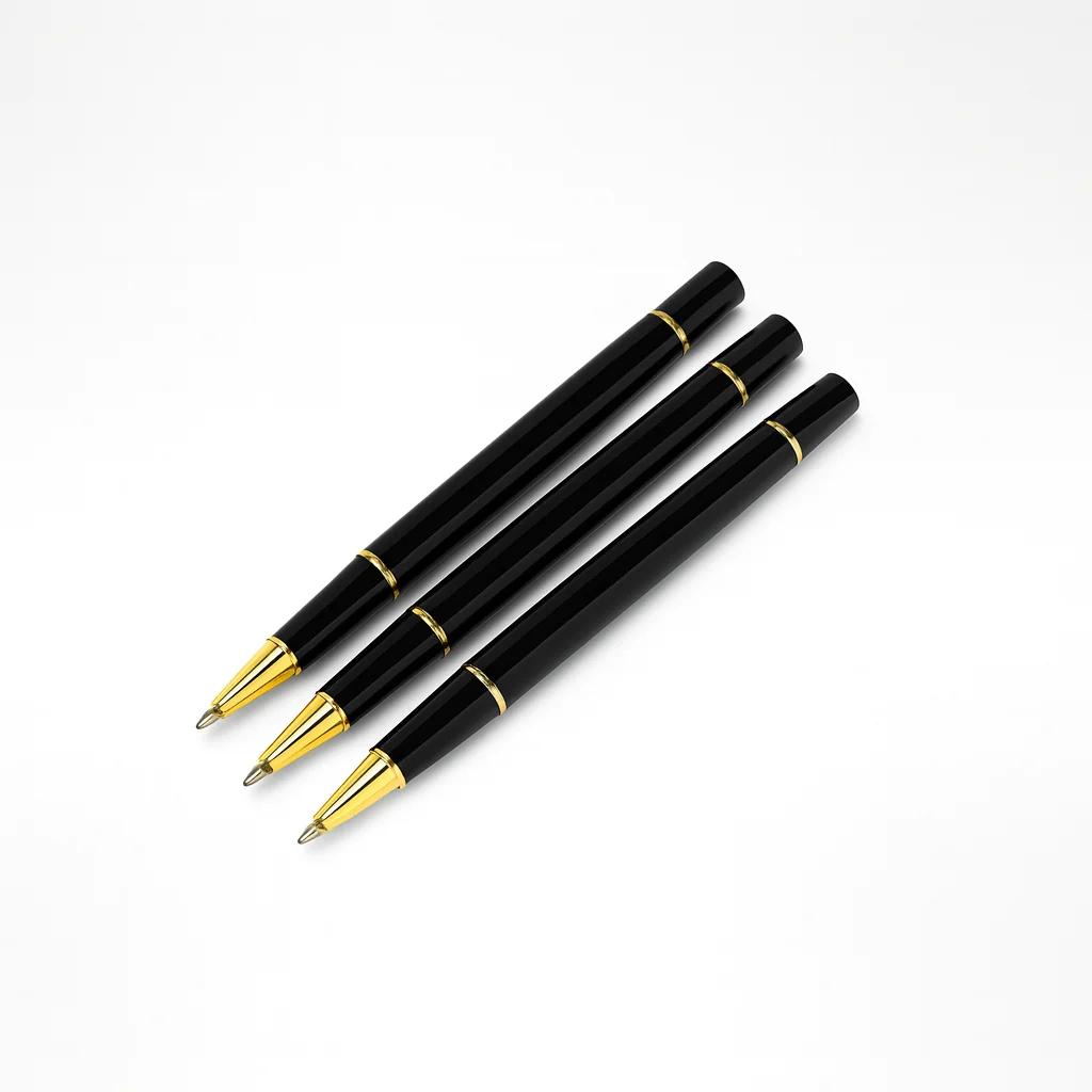 Black Series Luxury Pen | Personalised Engraved Metal Pen for Gifting (Set of 5 Pens)