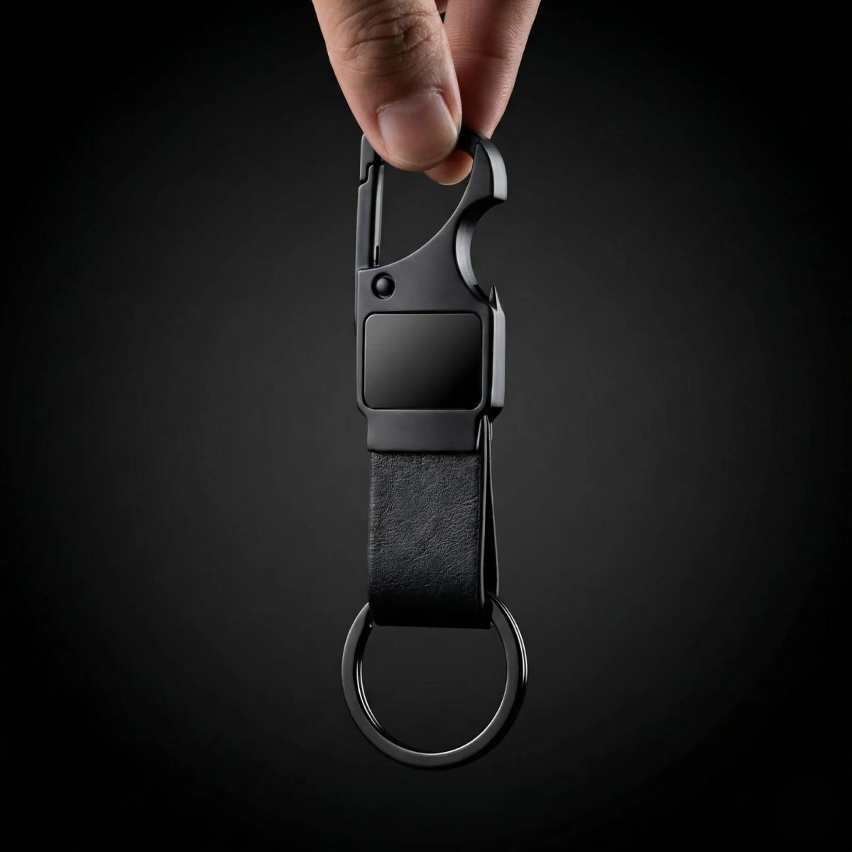 Customised Metal Matte Black Keychain For Corporate & Return Gift (set of 5)