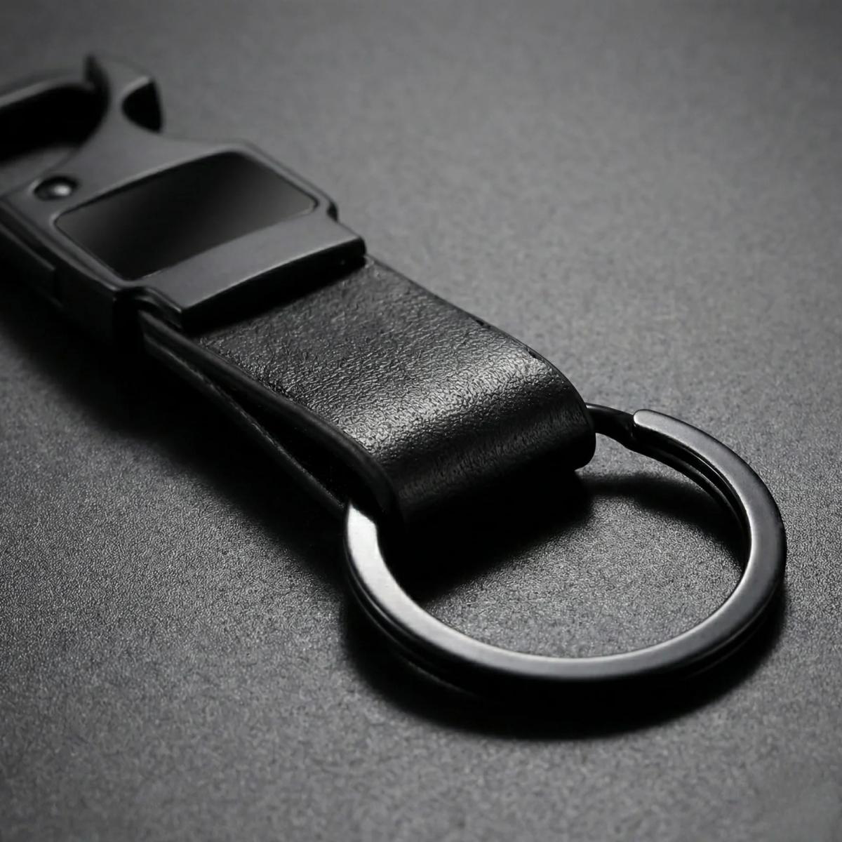 Customised Metal Matte Black Keychain For Corporate & Return Gift (set of 5)