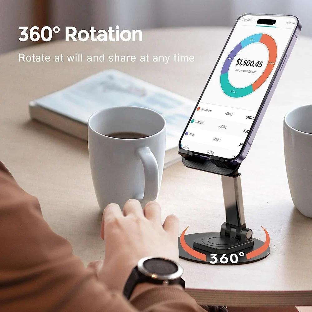 360° Rotatable Foldable Mobile Stand Perfect for Corporate Gift