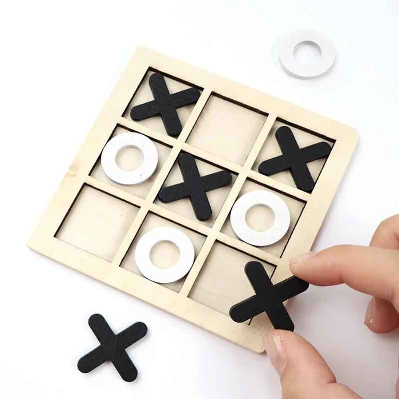 XO Tic-Tac-Toe Wooden Game – Fun Brain Training for Kids(Set of 5)