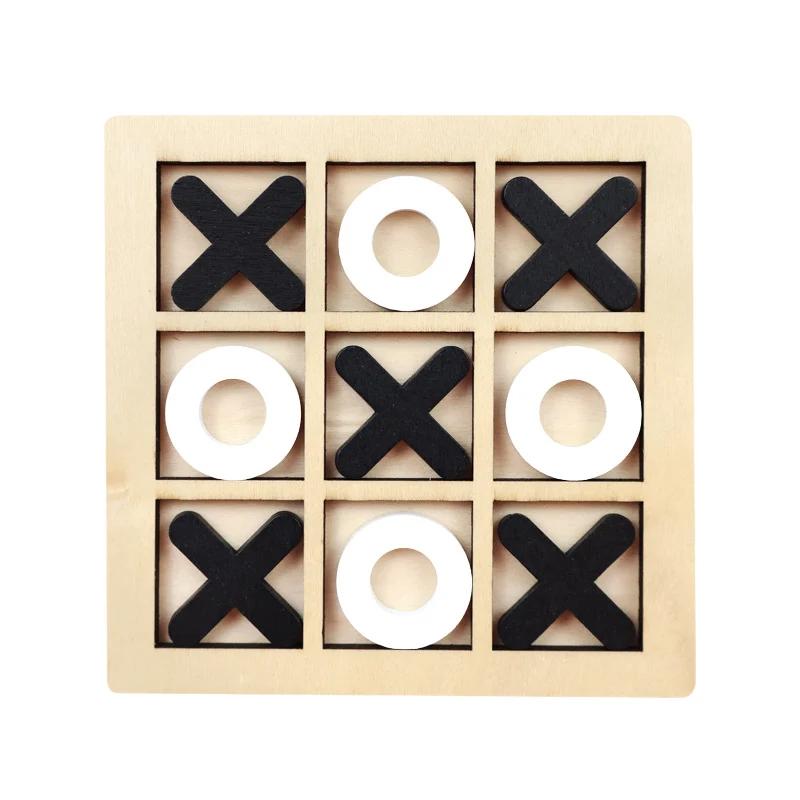 XO Tic-Tac-Toe Wooden Game – Fun Brain Training for Kids(Set of 5)