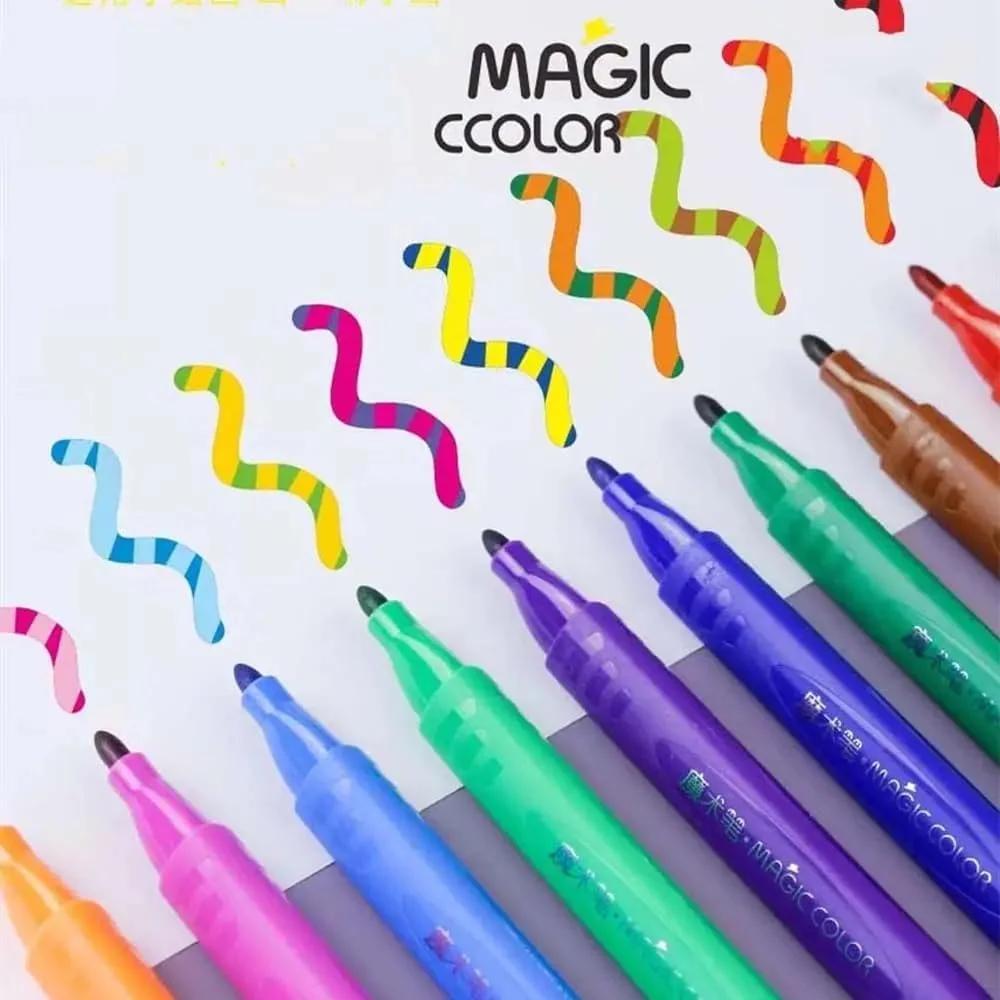 12 Color Magic Colour Changing Sketch Pen Set - Fine Tip, Smooth Flow