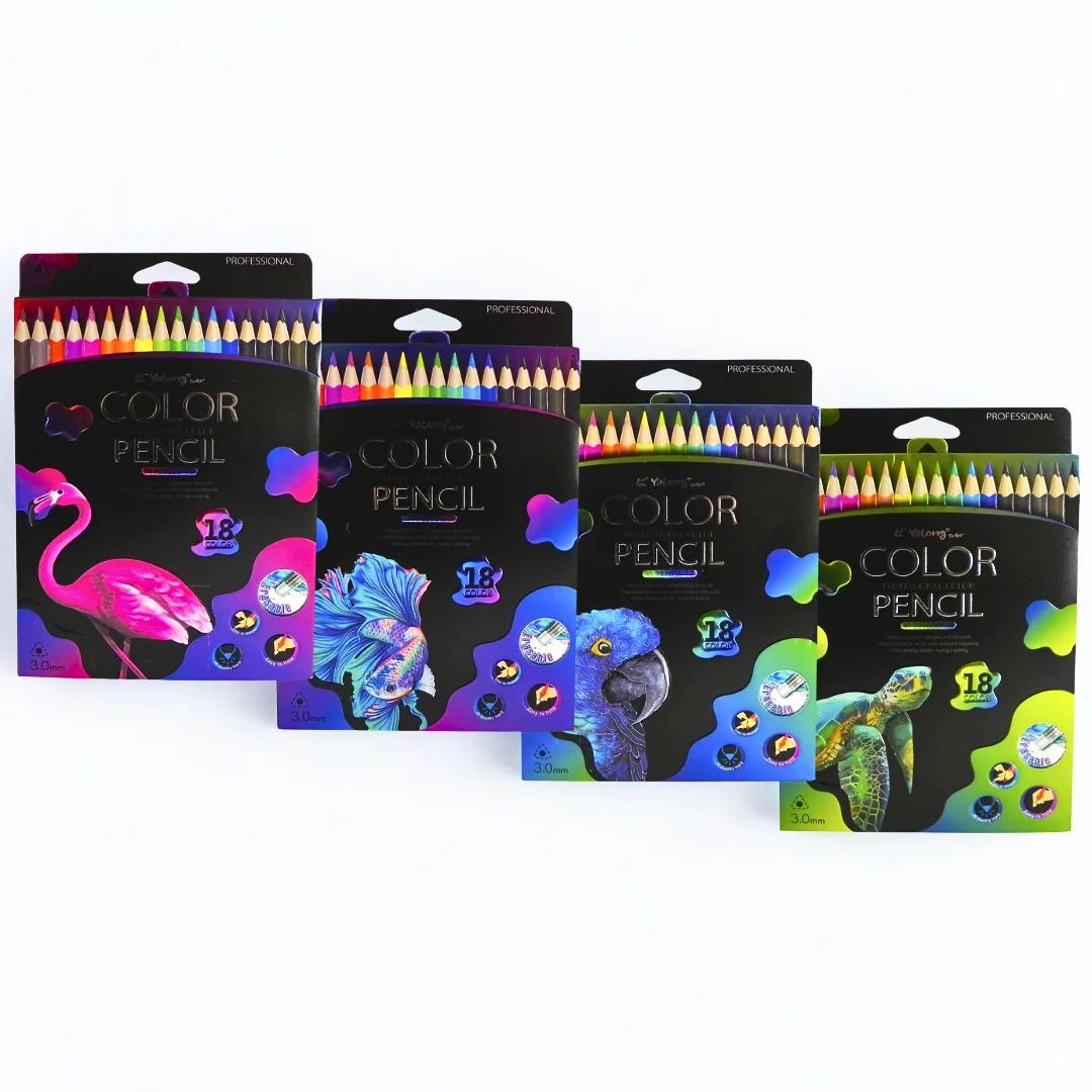 Erasable Color Pencils | 18 Colors | Built-in Eraser