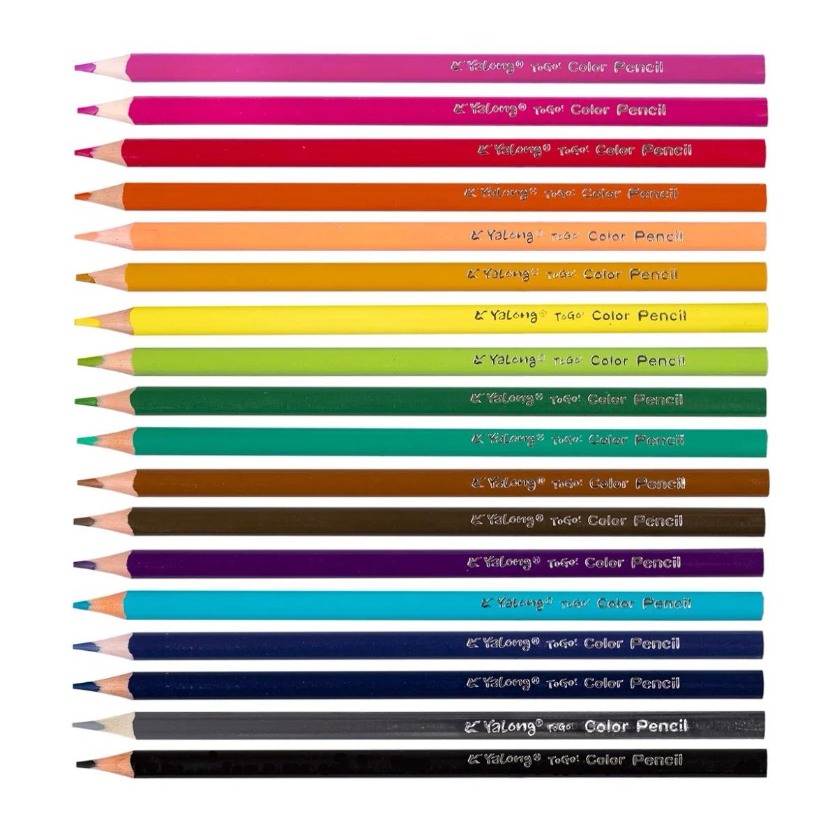 Erasable Color Pencils | 18 Colors | Built-in Eraser