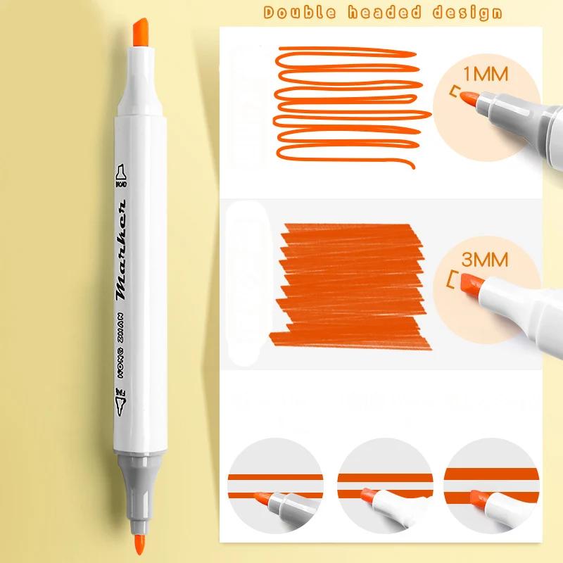 Double-Headed Marker Set of 12-Color