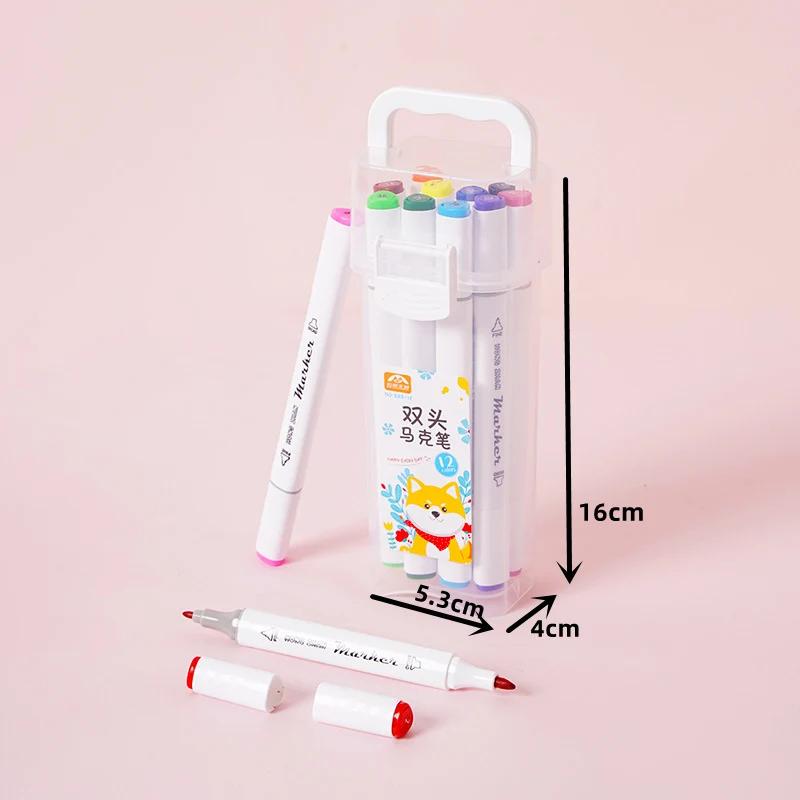 Double-Headed Marker Set of 12-Color