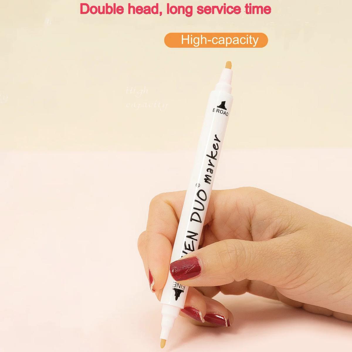 Double-Headed Marker Set of 12-Color