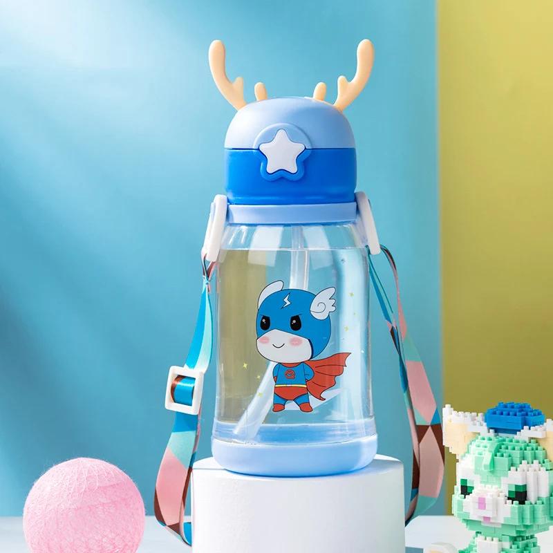 Cartoon Printed Sipper Water Bottle – 600ml
