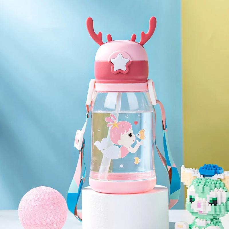 Cartoon Printed Sipper Water Bottle – 600ml