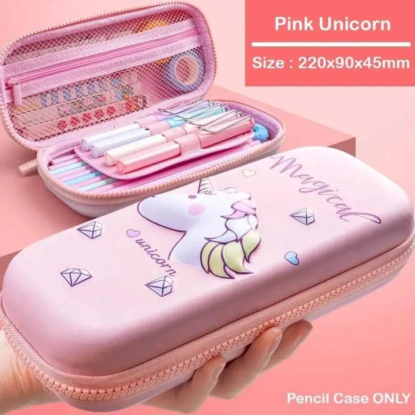 Stylish 3D EVA Unicorn Case – Perfect for School Supplies