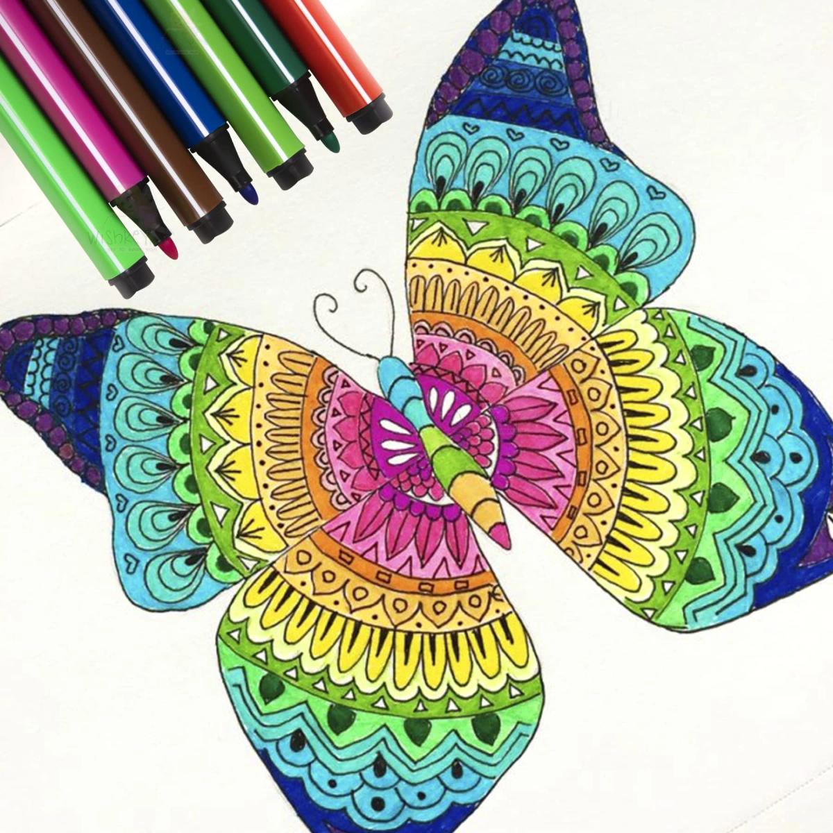 Mess-Free Art Fun 48-Color Washable Watercolor Pen Set