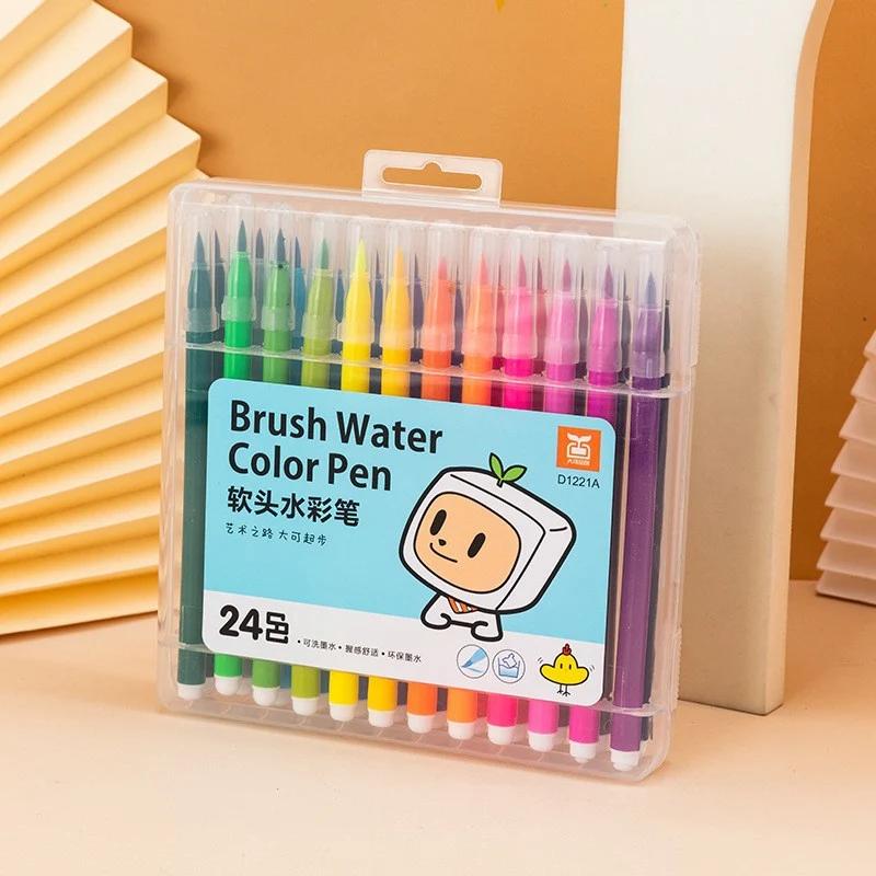 Watercolor Marker | Brush Tip | 24 Colors
