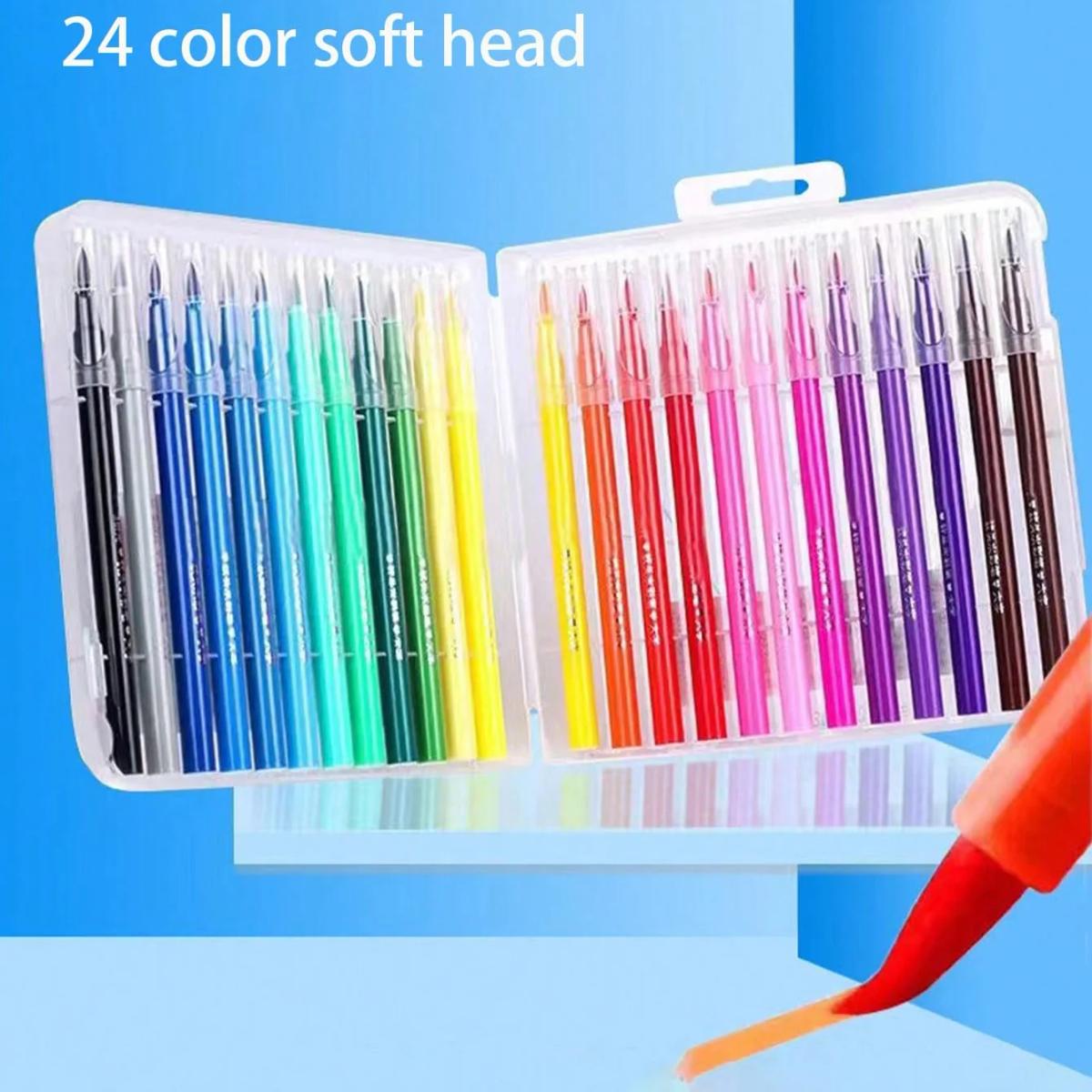 Watercolor Marker | Brush Tip | 24 Colors