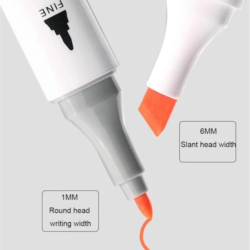 Watercolor Markers | Dual Tip (Bullet & Chisel) | 60 Colors