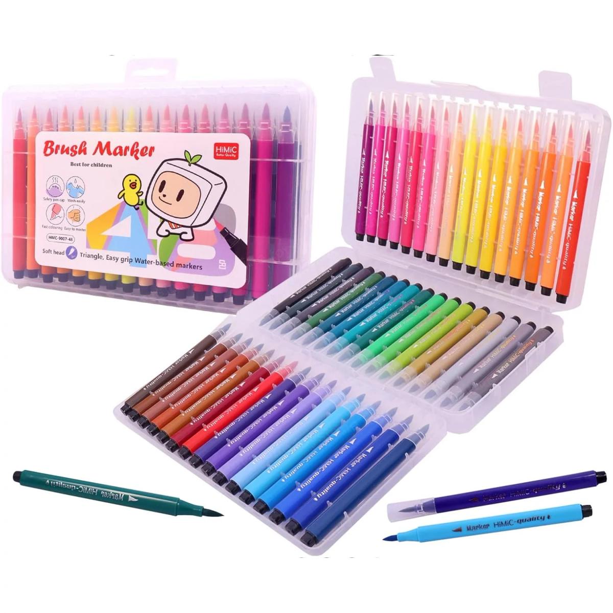 Watercolor Marker | Brush Tip | 48 Colors