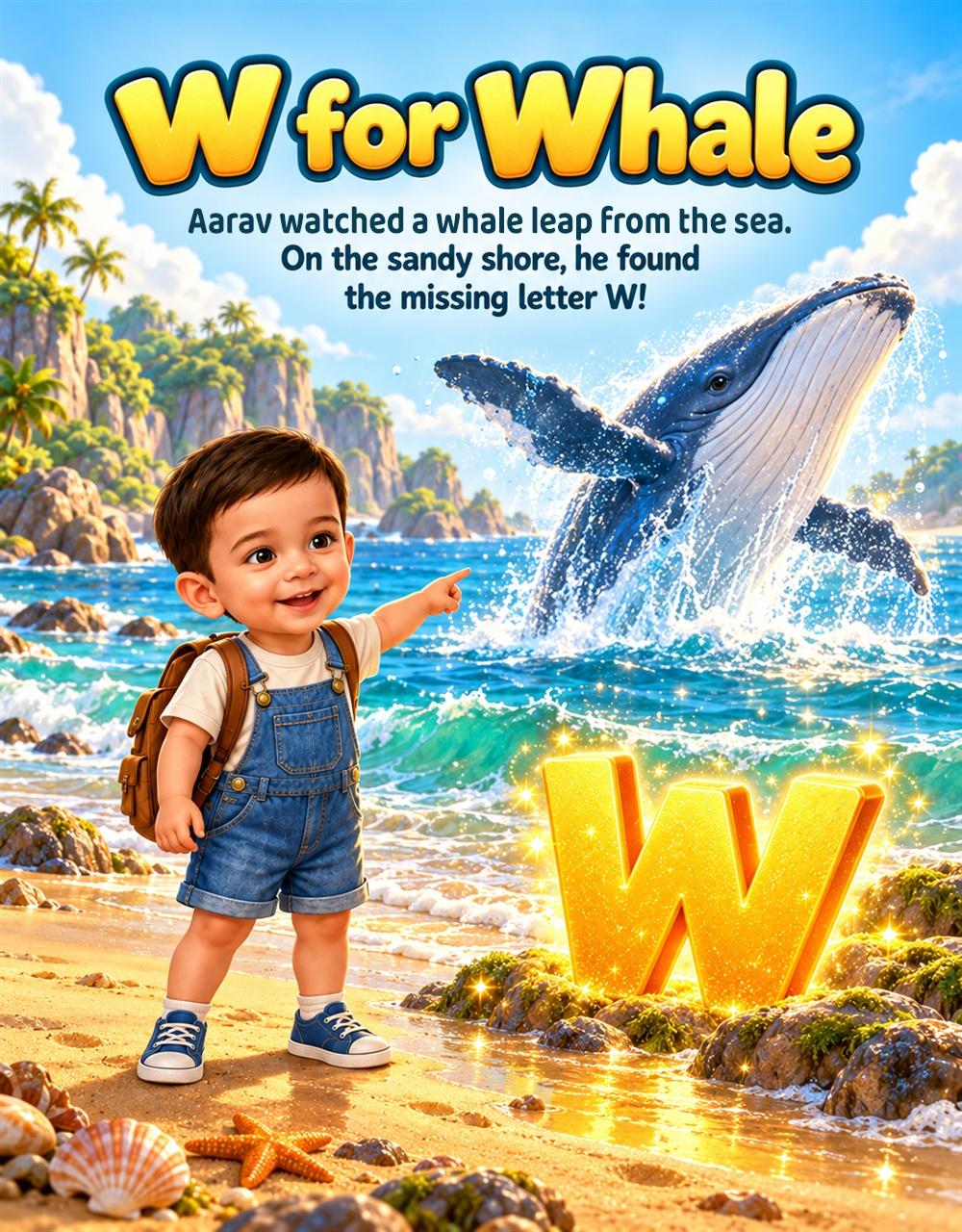 W for Whale page