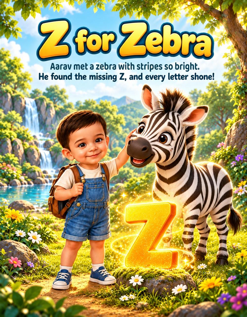 Z for Zebra page