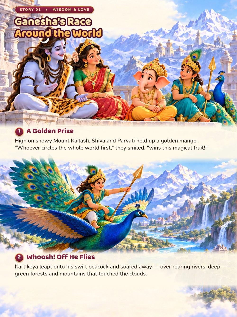 Ganesha's Race Around the World story page