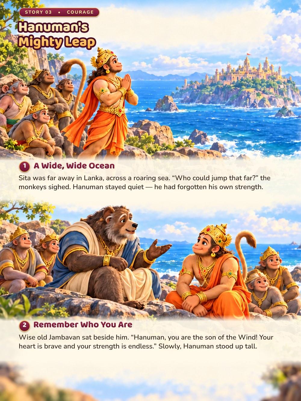 Hanuman's Mighty Leap story page