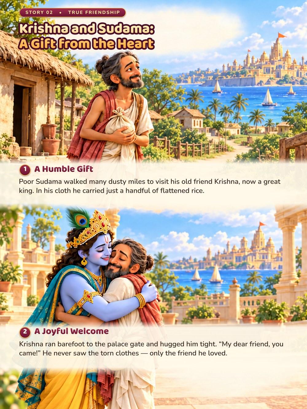 Krishna and Sudama story page