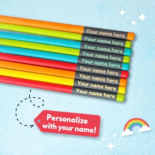 Personalized Pencils With Name | Personalised Name Pencils for Kids (Set of 10) | With Eraser & Sharpener personalized storybook cover thumbnail