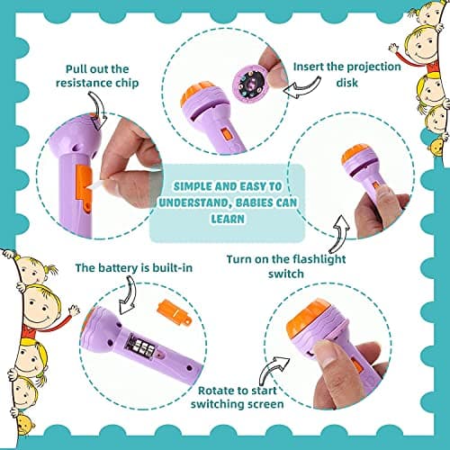 Graphene Kids Slide Projector Torch – Interchangeable Slides & Safe Night Flashlight for Children personalized storybook cover thumbnail