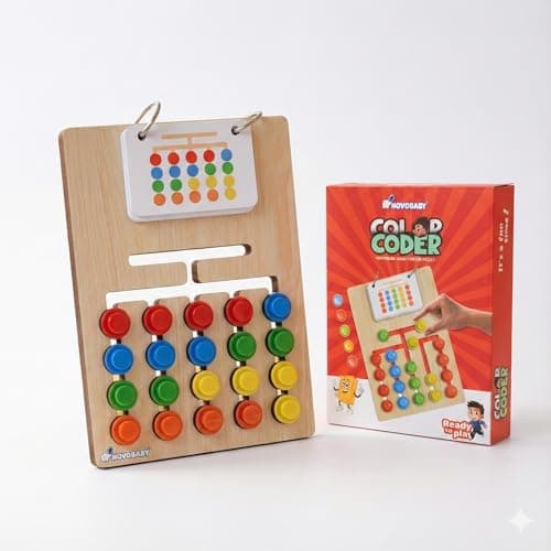 Kiddo Store Kids Montessori Slide Puzzle – Color & Pattern Learning Toy for Kids 3-8 personalized storybook cover