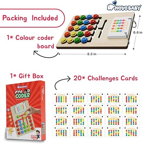 Kiddo Store Kids Montessori Slide Puzzle – Color & Pattern Learning Toy for Kids 3-8 personalized storybook cover thumbnail