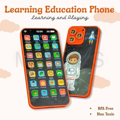 Educational Phone Toy for Kids – Rechargeable 24 Modes Talking Smart Phone personalized storybook cover thumbnail