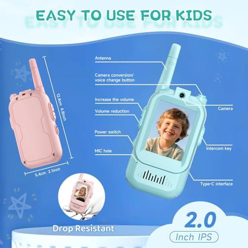 Kids Video Talking Toy Phone Set | Pretend Play Mobile Phone with Screen & Voice Play | Electronic Role Play Toy for Boys & Girls 3–12 Years