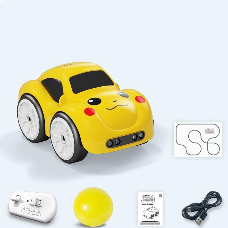KiddoStore Magic Induction RC Intelligent Sensor Car – 2.4GHz Remote Control Mini Car with Smart Music & LED Lighting, Educational Racing Toy Best Birthday Gift for Kids (Multi Color)