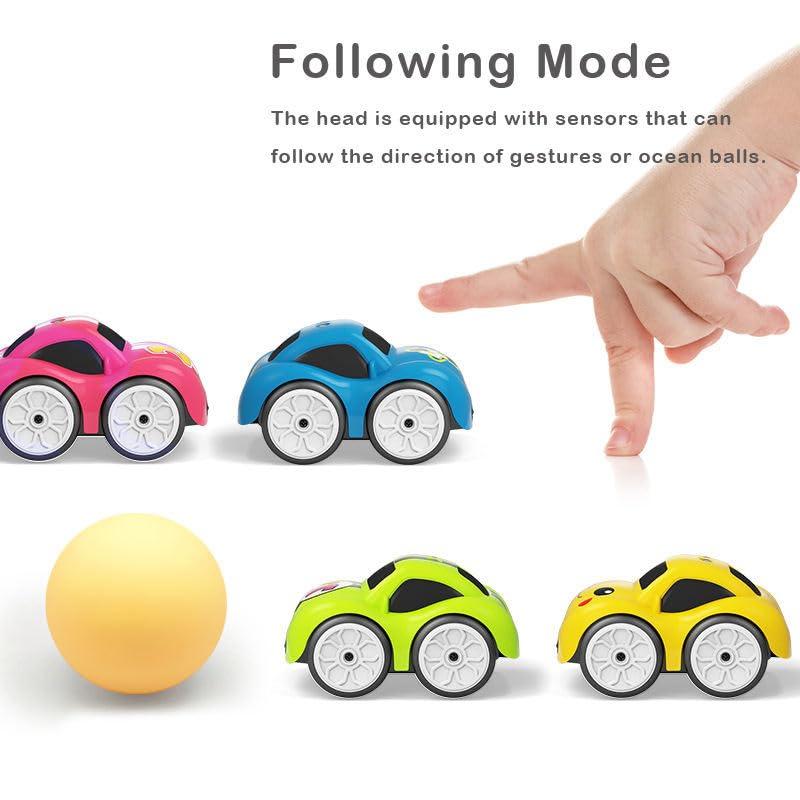 KiddoStore Magic Induction RC Intelligent Sensor Car – 2.4GHz Remote Control Mini Car with Smart Music & LED Lighting, Educational Racing Toy Best Birthday Gift for Kids (Multi Color)