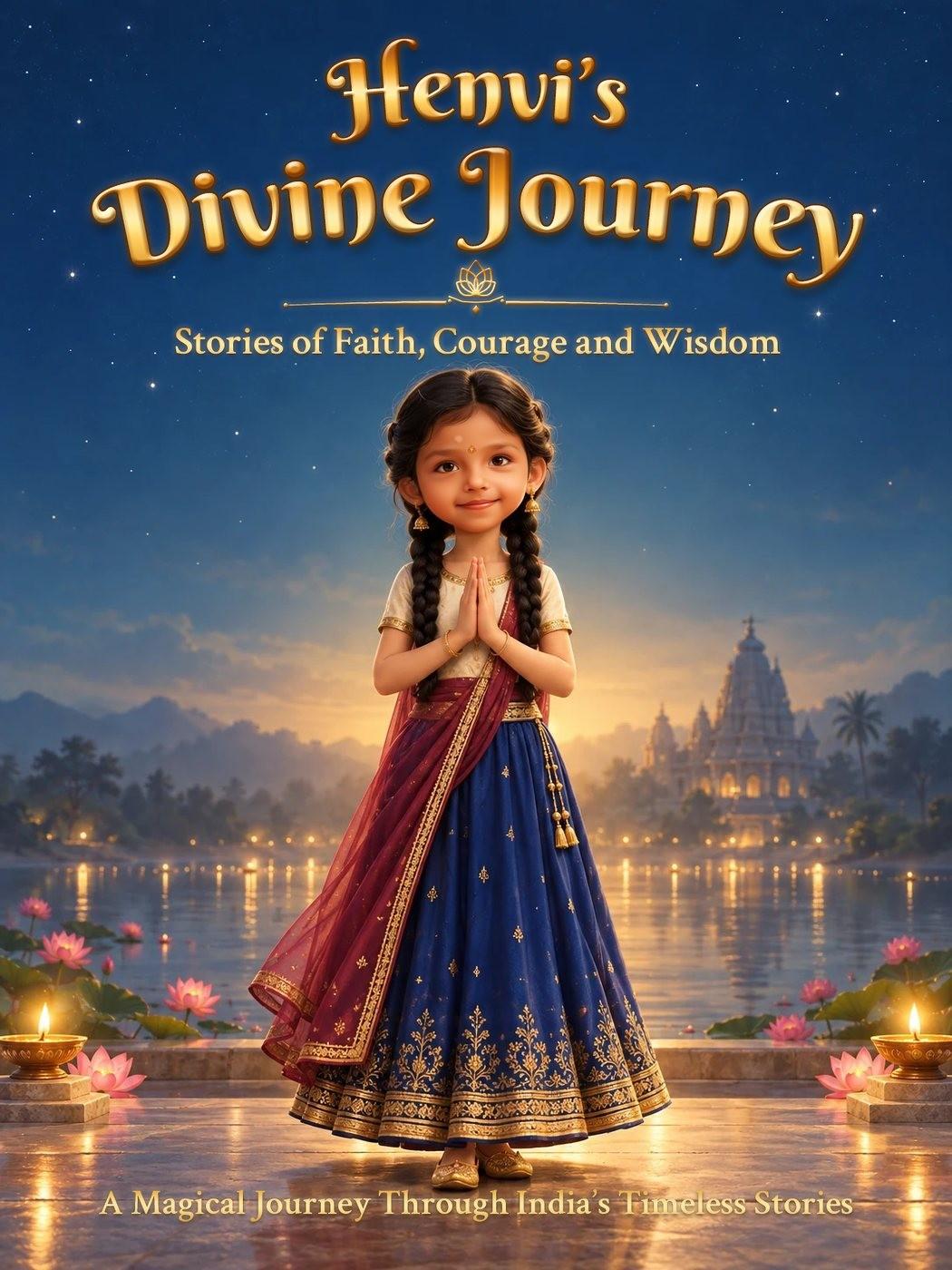 Divine Journey personalised book cover with the child's name and face