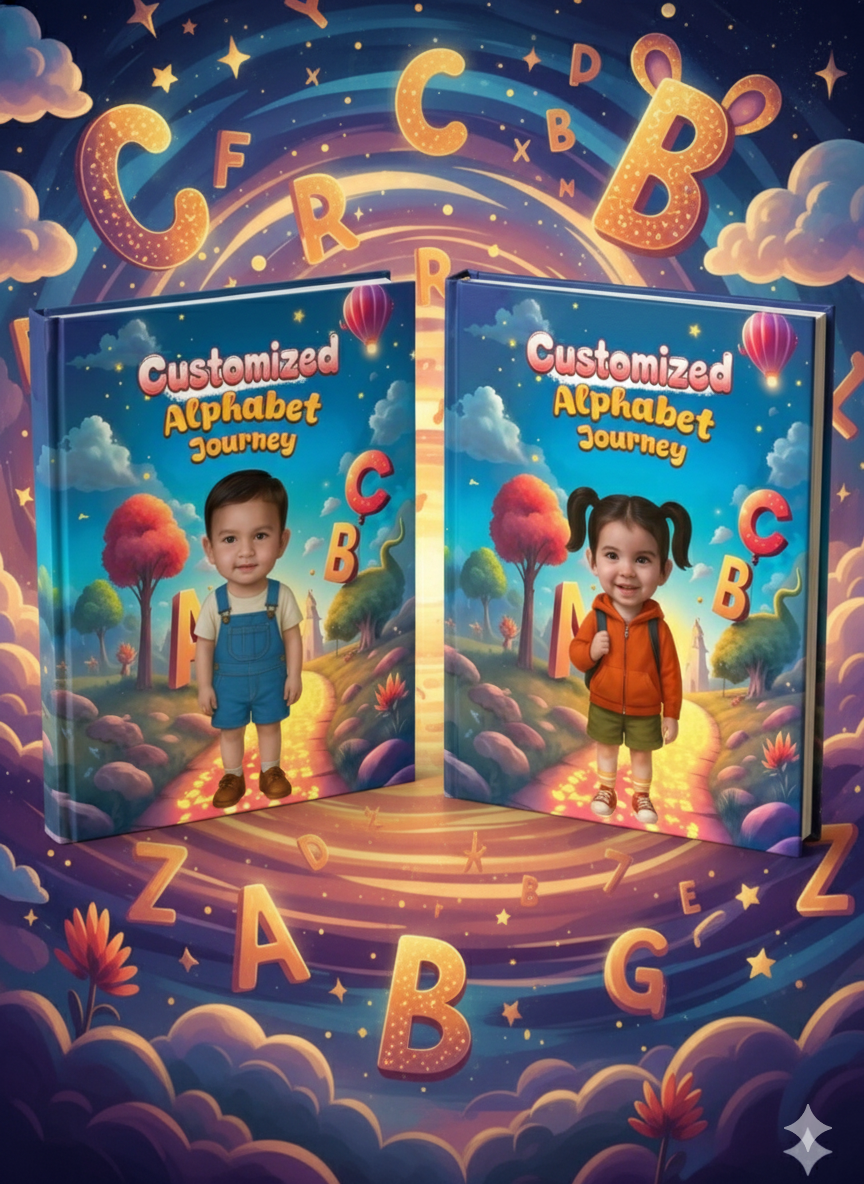 Personalised Alphabet Adventure Book for Kids – personalised book for kids