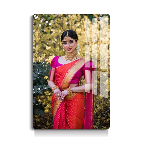 Customised Photo Frame For Wall Decor Home & Office | 12"x8" Frameless Acrylic Photo Frame With Photo | Personalized & Customized Gift For Birthday & Anniversary Girlfriend Boyfriend Wife – personalised book for kids